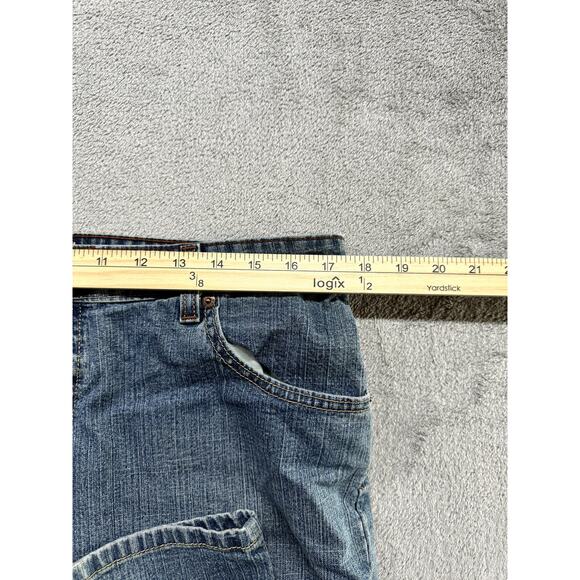 Levi's Strauss Signature Jeans Womens Size 12 Medium Mid Rise Straight Blue - Picture 5 of 8